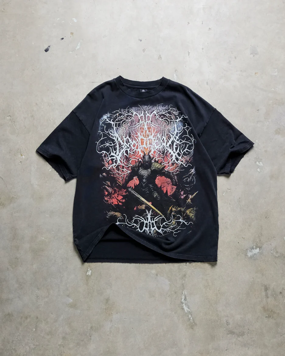 Gargoyle Washed Black T-Shirt