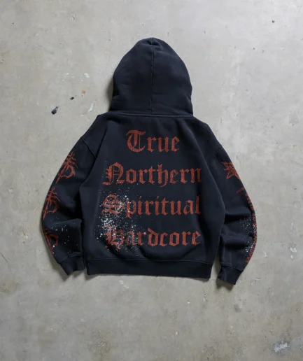 TNSH Washed Black Hoodie