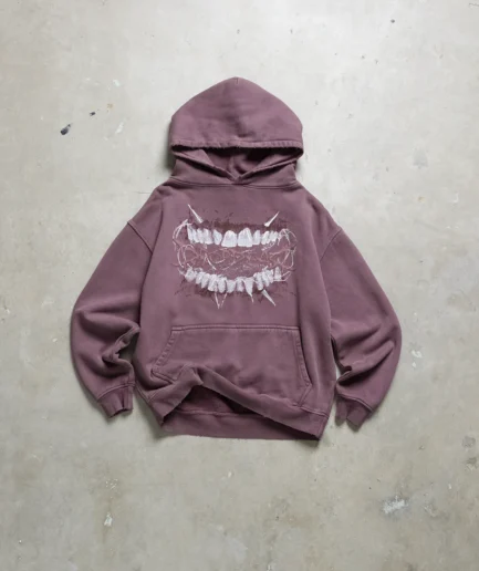 Tooth Pick Mauve Hoodie